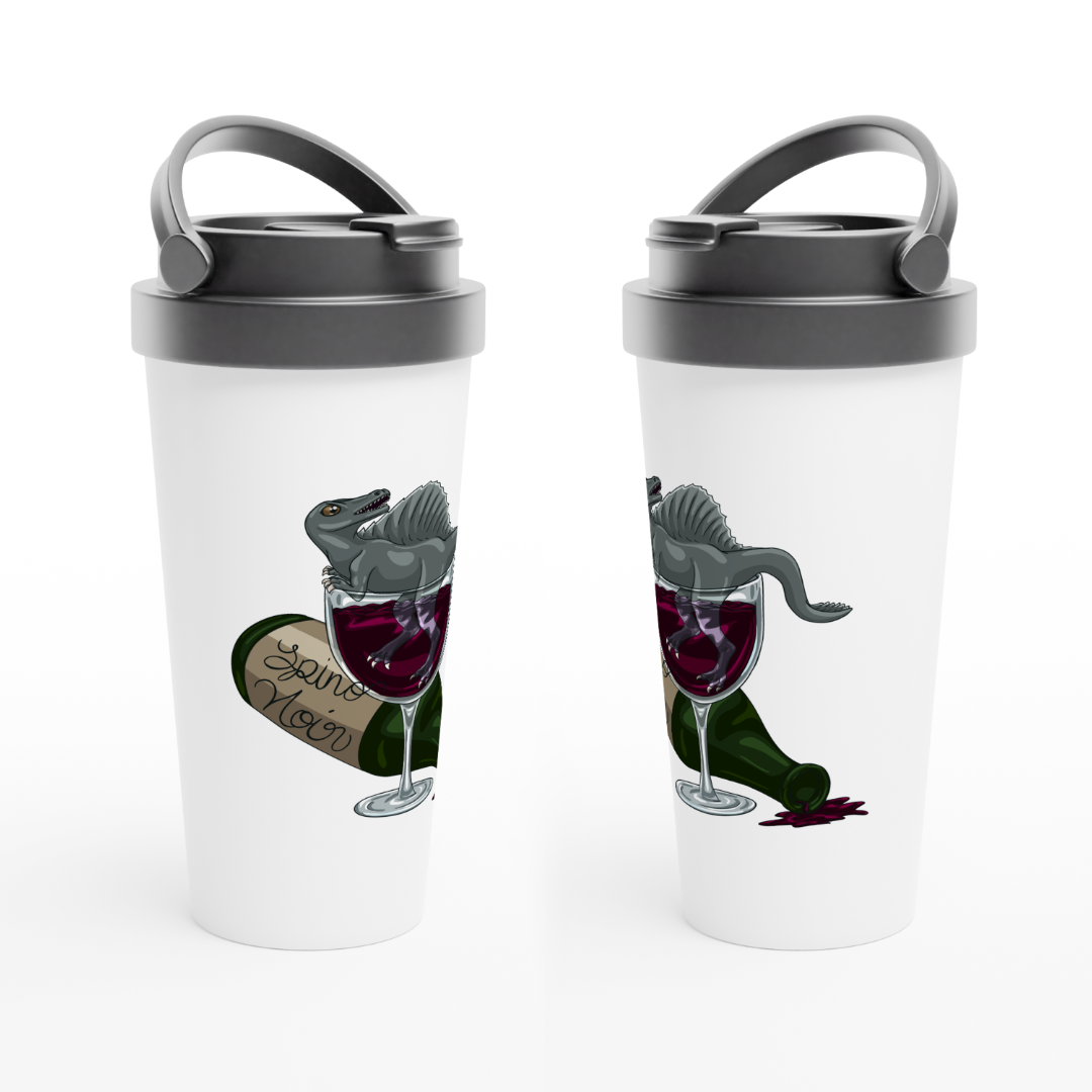 Spino Wino Travel Mug – 15oz Stainless Steel Spinosaurus Design
