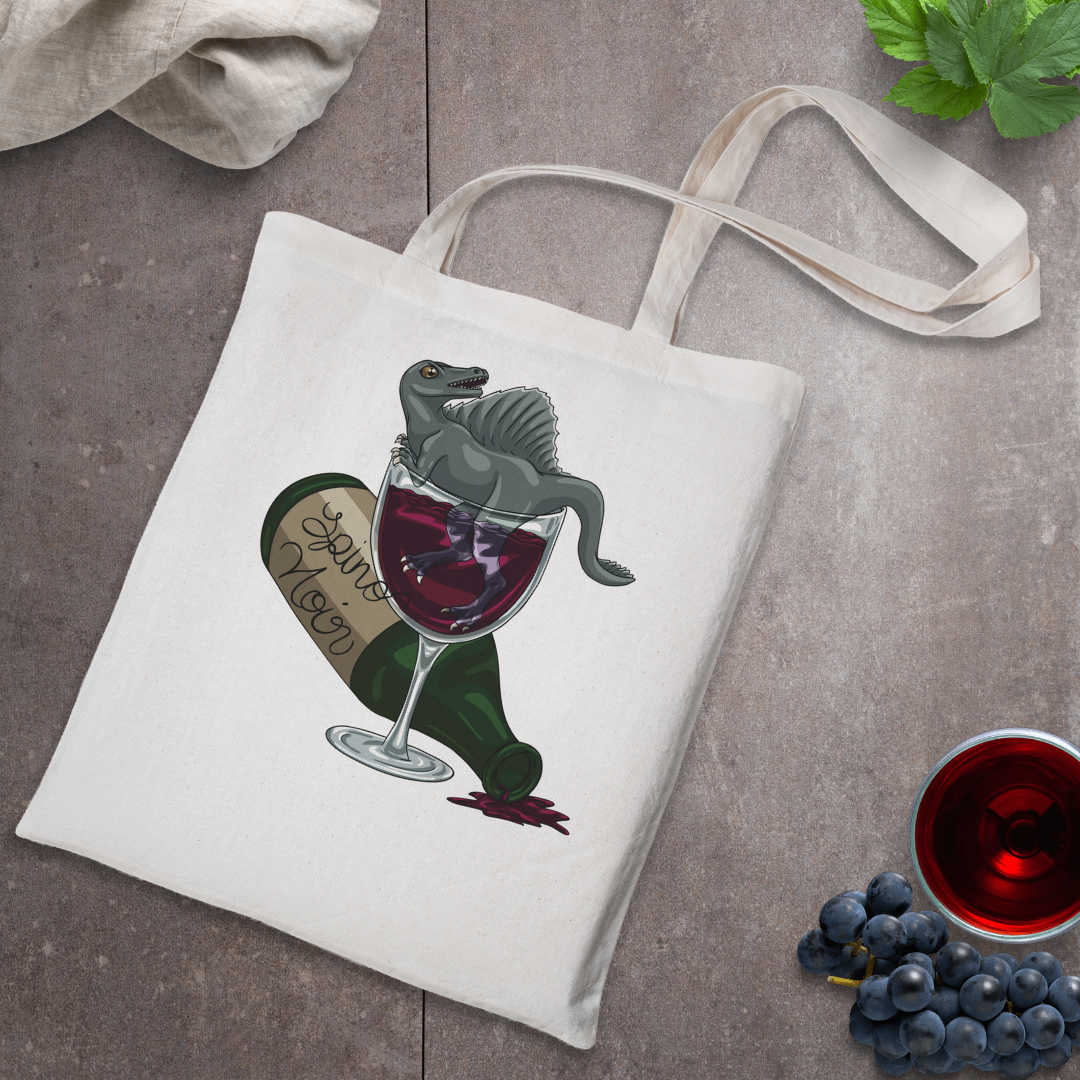 Spino Wino Tote Bag – Eco-Friendly Cotton, Large Capacity