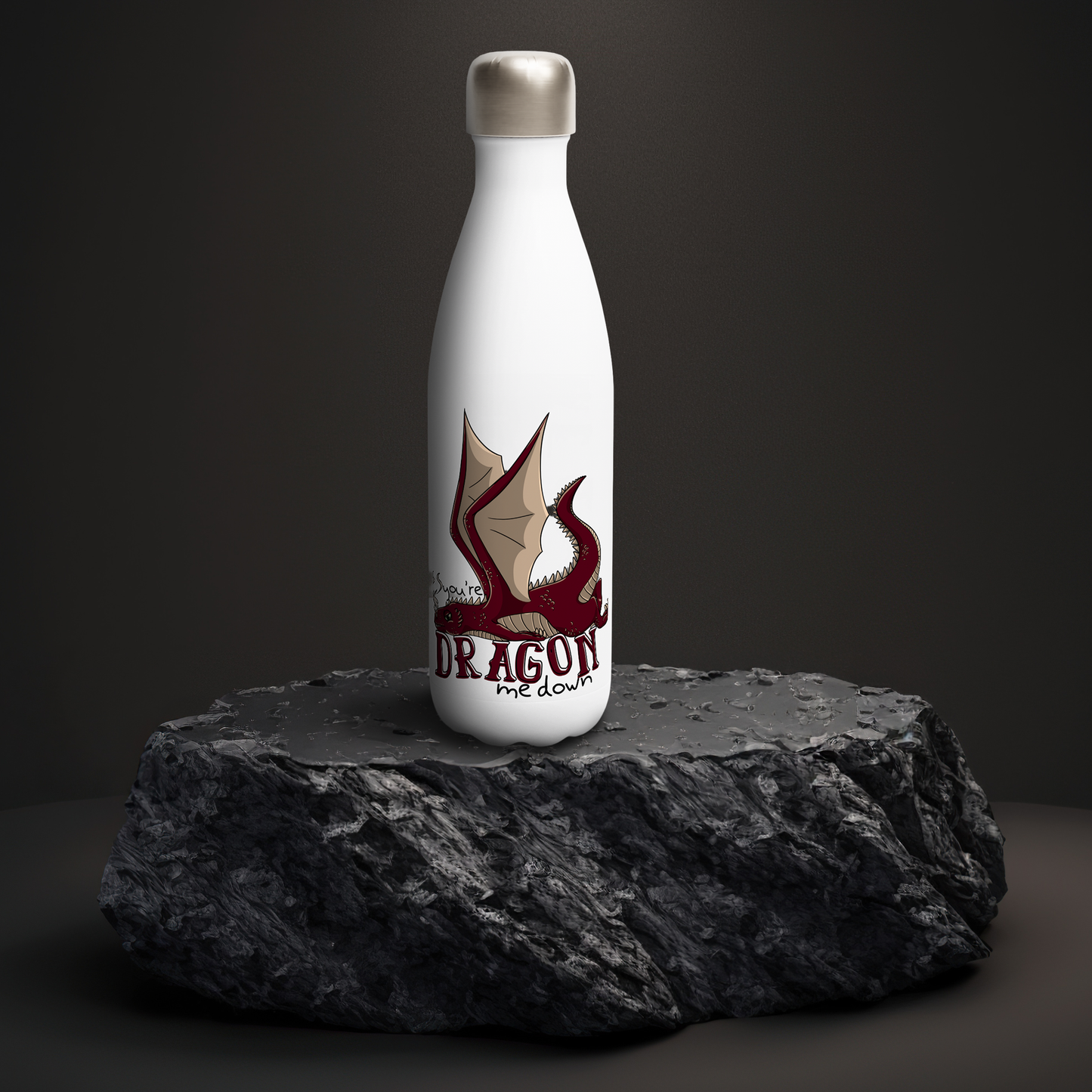 Dragon Me Down Bottle - 17oz Stainless Steel with Dragon Design