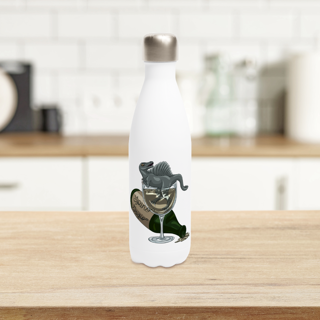 Spino Wino Water Bottle - 17oz Stainless Steel with Spinosaurus Design