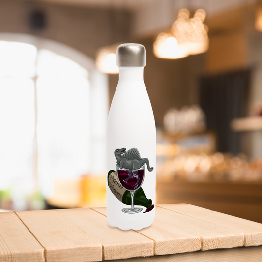 Spino Wino Water Bottle - 17oz Stainless Steel with Spinosaurus Design