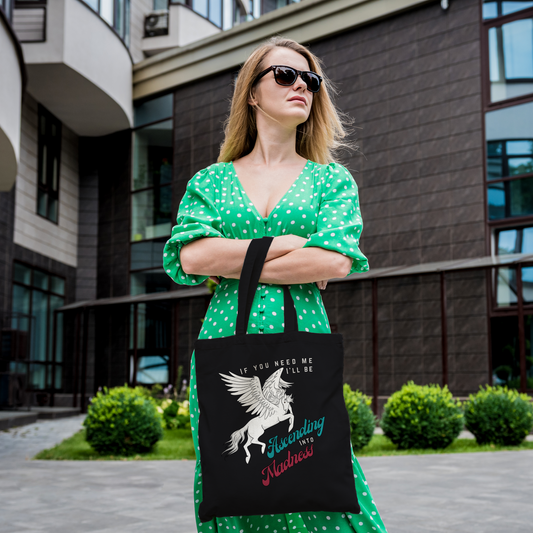 Ascending into Madness Pegasus Tote Bag – Eco-Friendly Cotton, Large Capacity