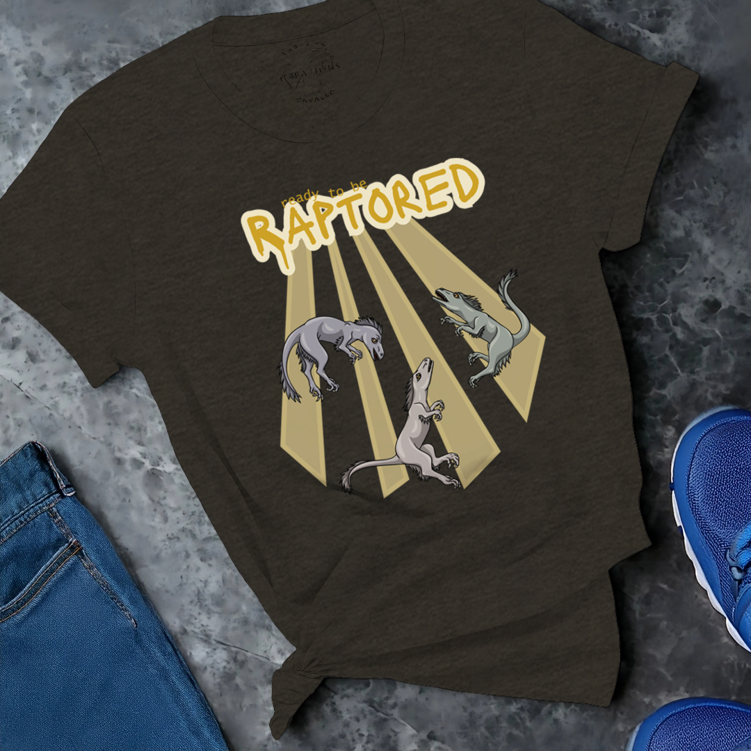 Rapturous Raptors T-Shirt – Soft Cotton Tee, Raptor Design, Unisex Fit