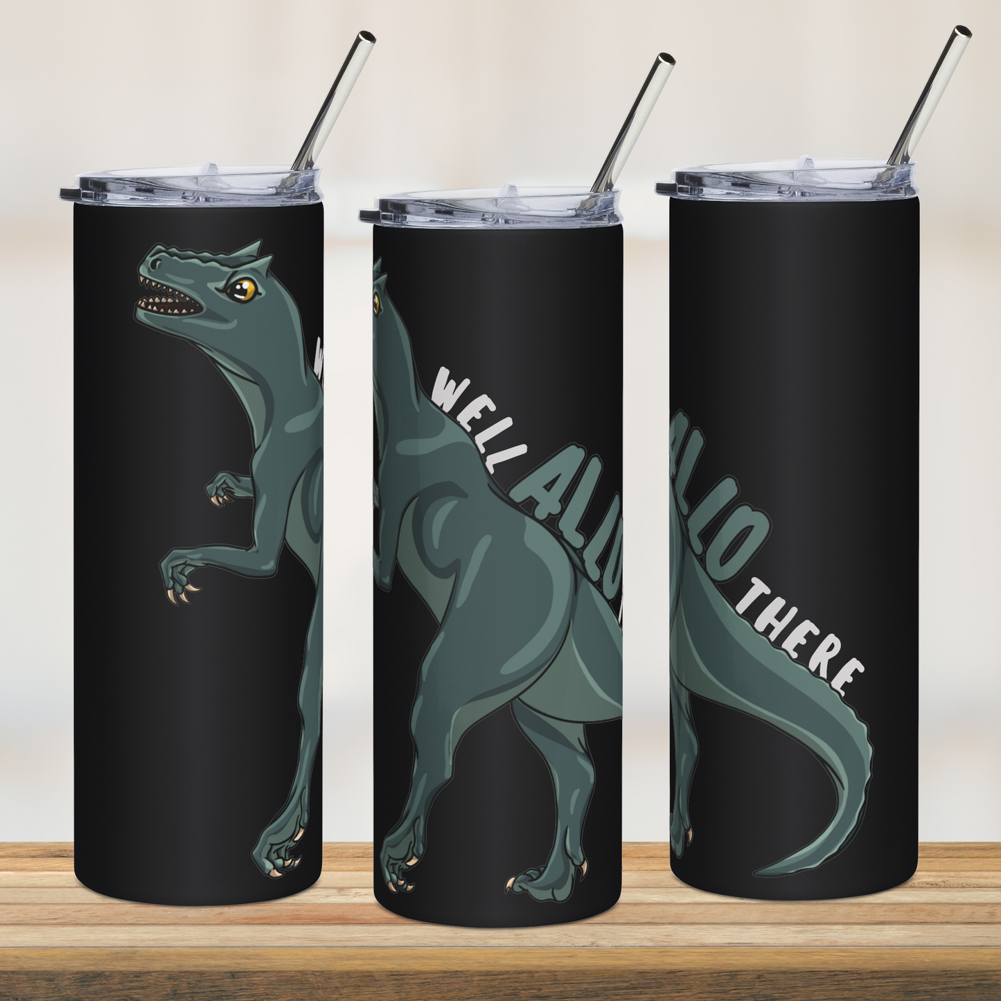 Well Allo There 20oz Tumbler with Straw