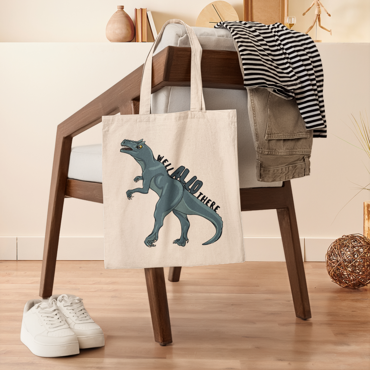 Well Allo There Canvas Tote
