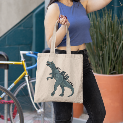 Well Allo There Canvas Tote