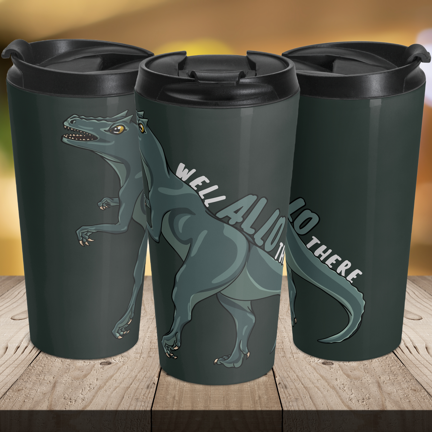 Well Allo There 15oz Insulated Stainless Steel Travel Mug