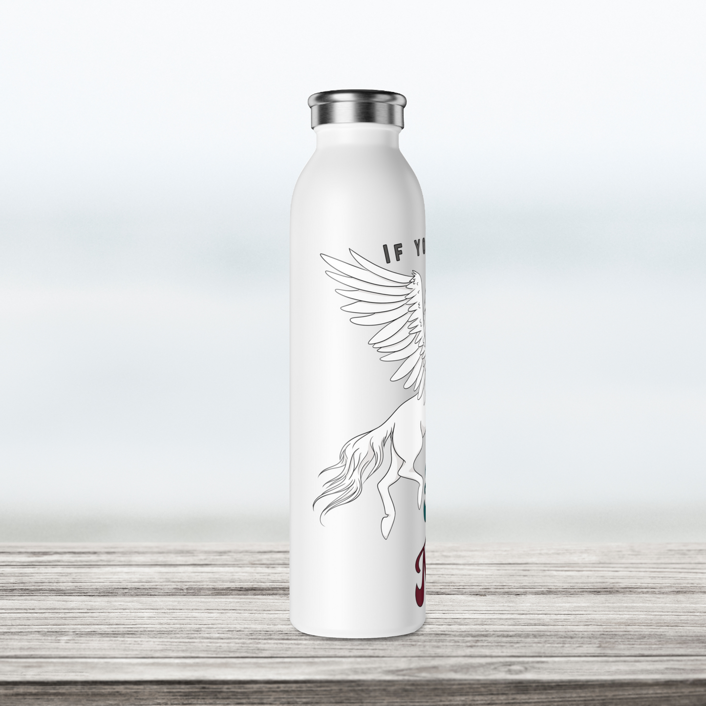 Ascending into Madness Slim Water Bottle