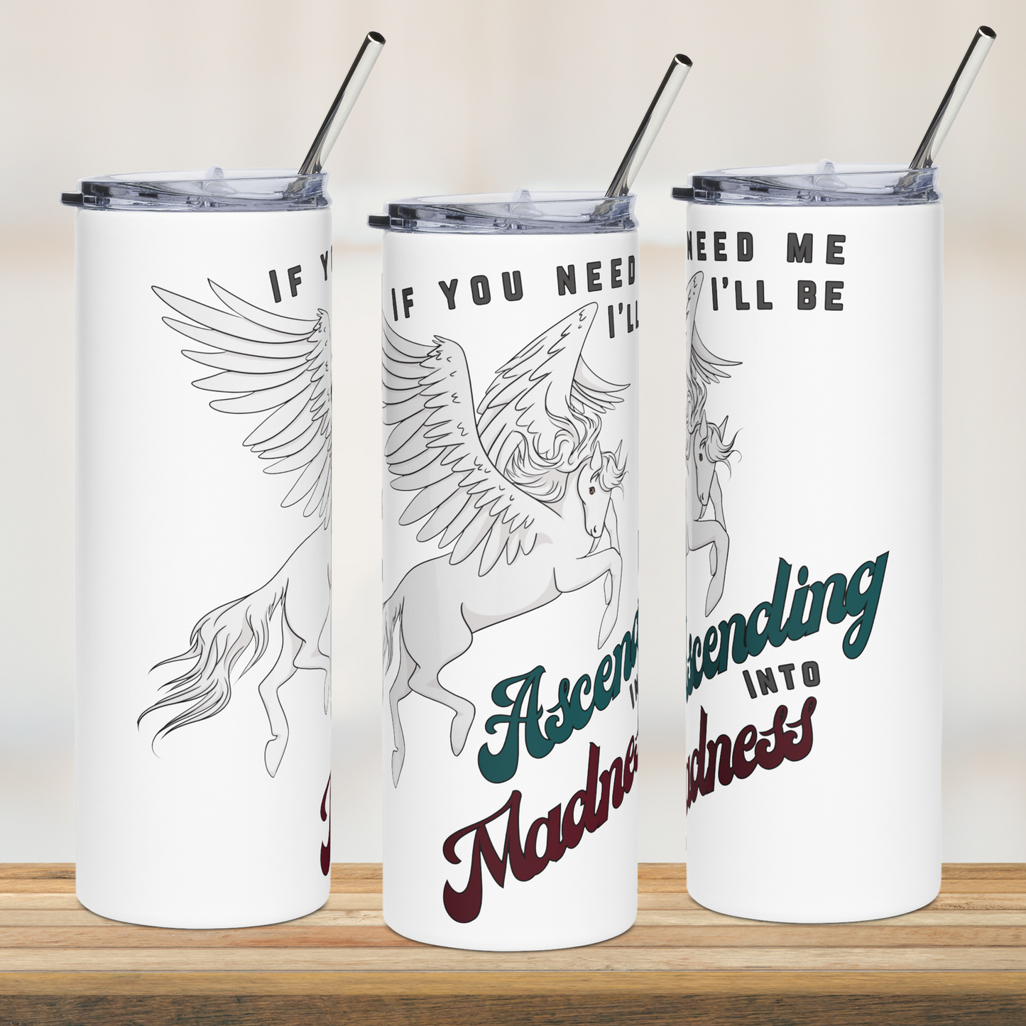 Ascending into Madness 20oz Tumbler with Straw