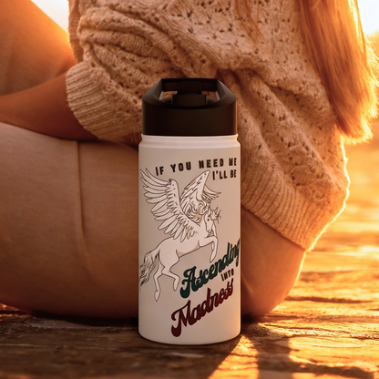 Ascending Into Madness Stainless Steel Sip-Top Water Bottle
