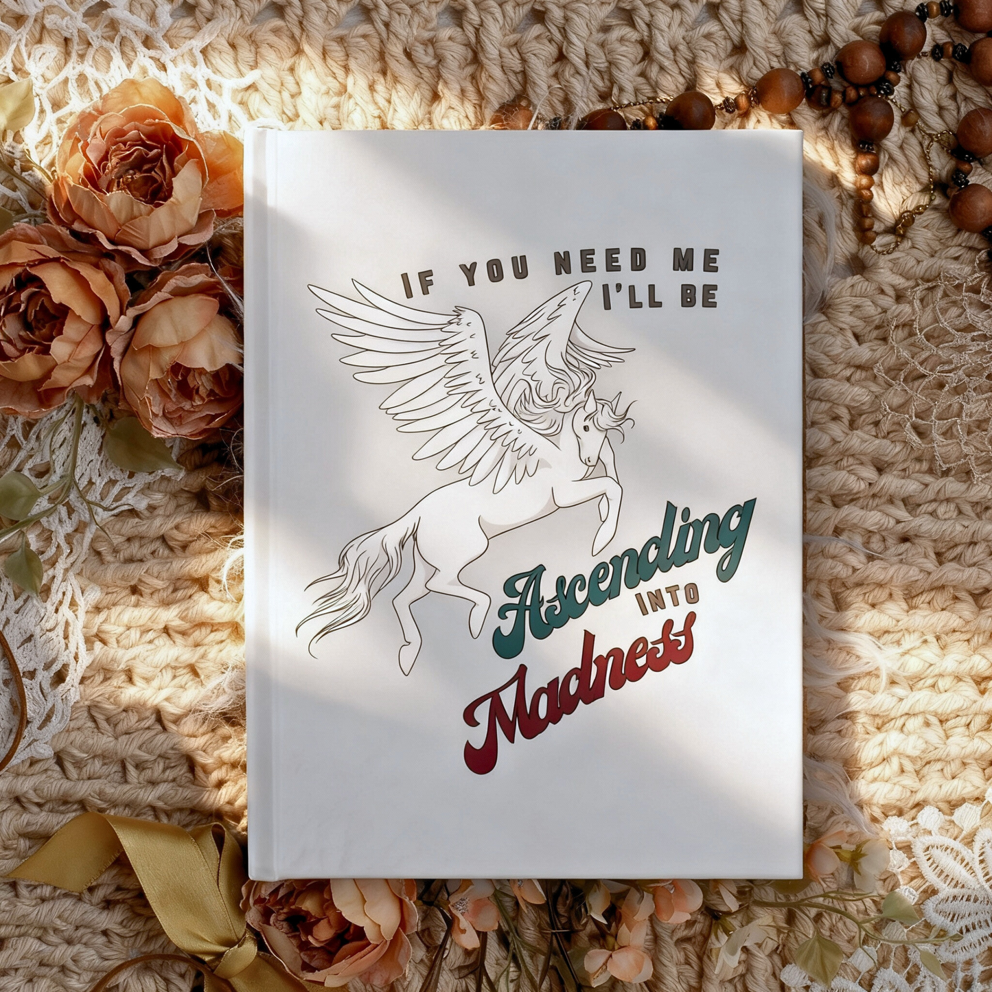 Ascending Into Madness Blank 5×7 Hardcover Journal