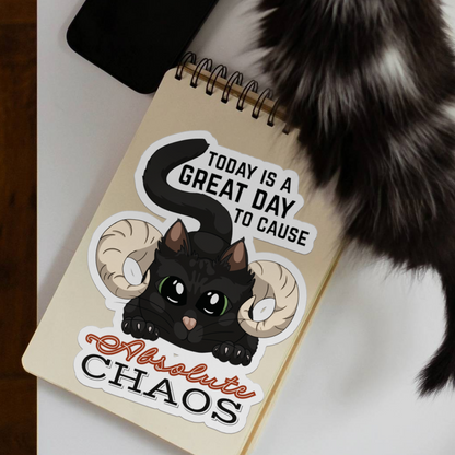 Chaos Cat Vinyl Sticker (4 sizes)