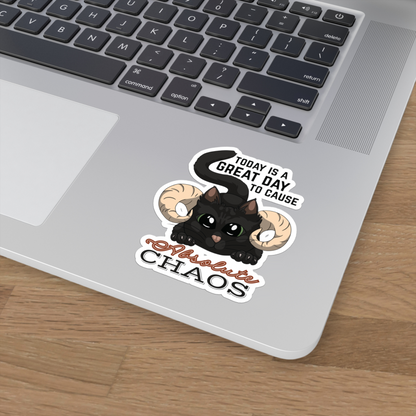 Chaos Cat Vinyl Sticker (4 sizes)