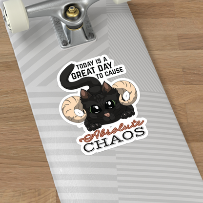 Chaos Cat Vinyl Sticker (4 sizes)
