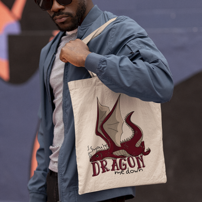 Dragon Me Down Canvas Tote