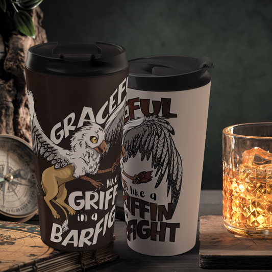Graceless Griffin 15oz Insulated Stainless Steel Travel Mug