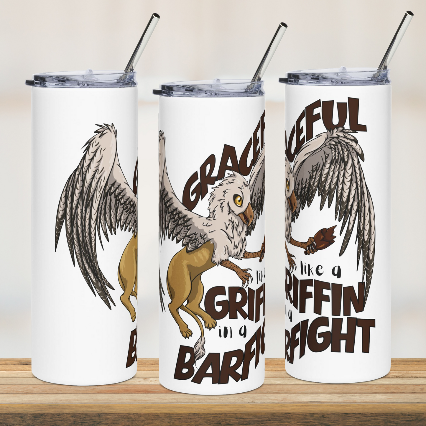 Graceless Griffin 20oz Tumbler with Straw