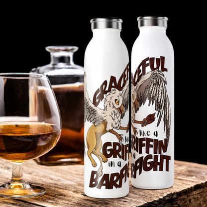 Graceless Griffin Slim Water Bottle