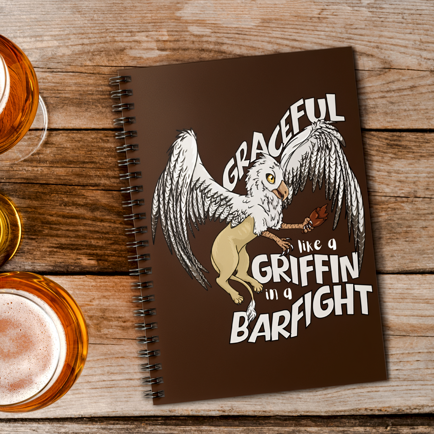 Graceless Griffin Spiral Notebook