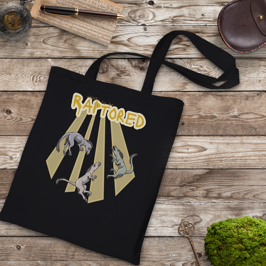 Rapturous Raptors Tote Bag – Eco-Friendly Cotton, Large Capacity