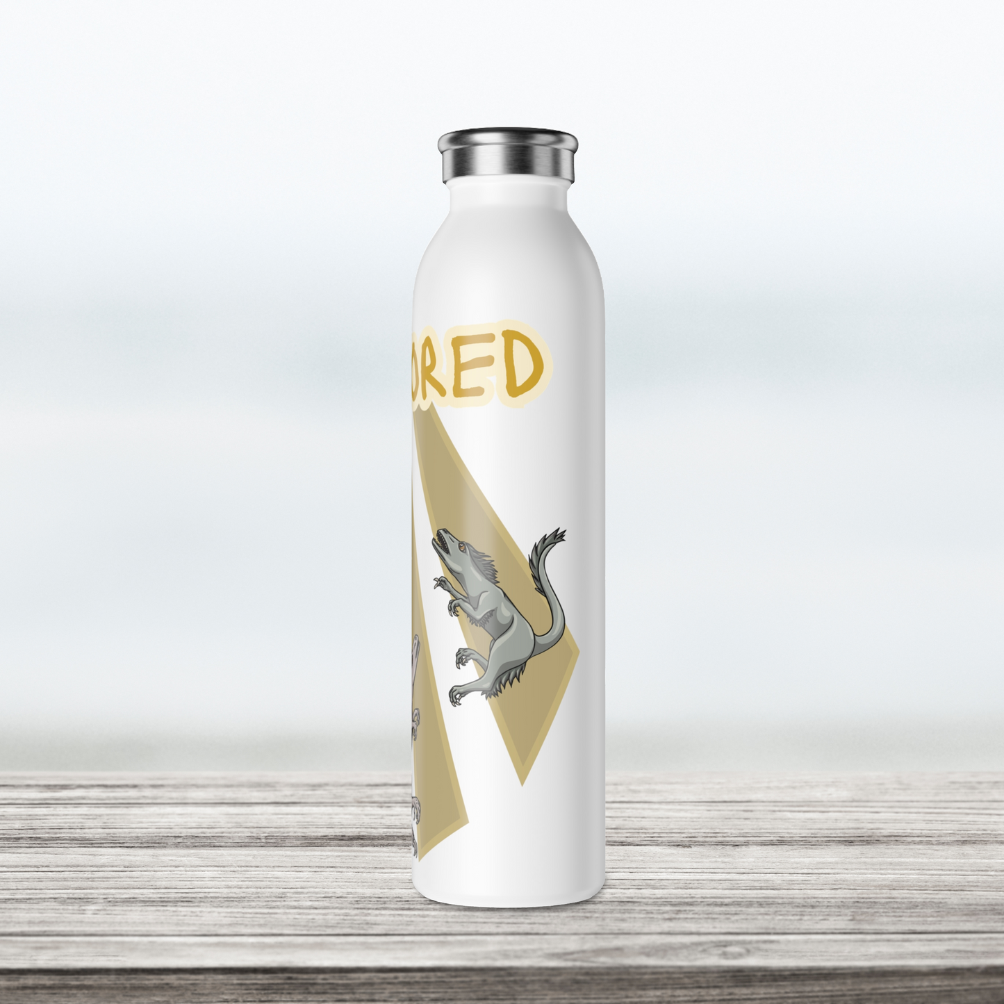 Rapturous Raptors Slim Water Bottle