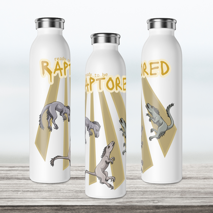 Rapturous Raptors Slim Water Bottle