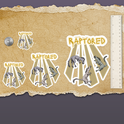 Rapturous Raptors Vinyl Sticker (4 sizes)
