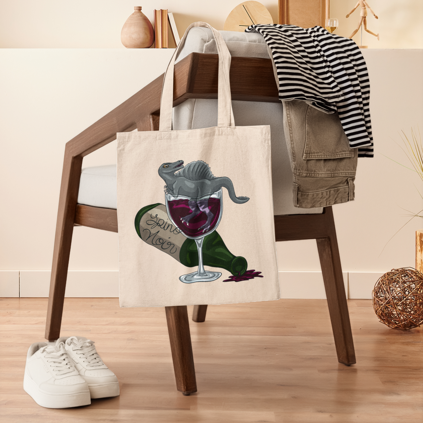Spino Wino Canvas Tote