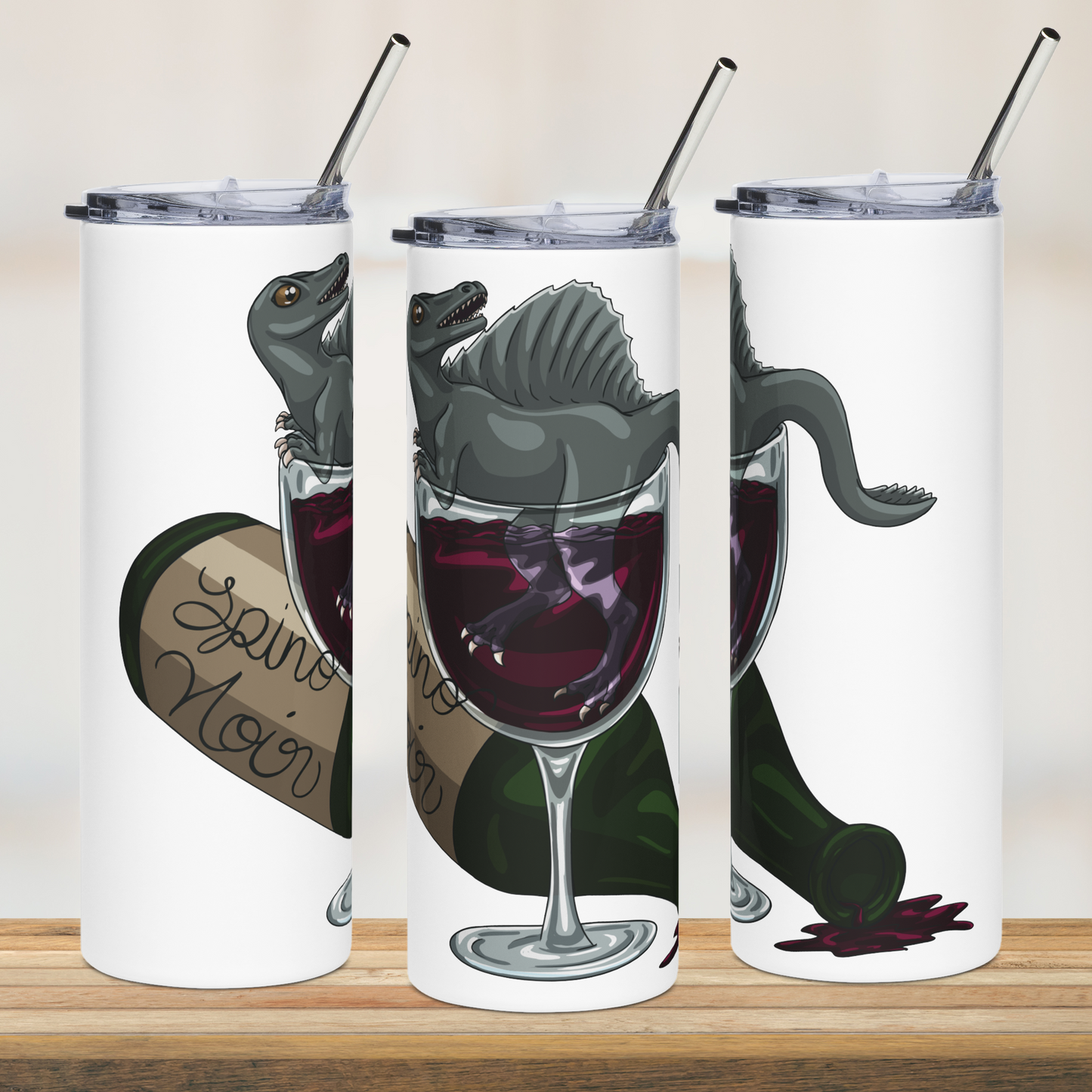 Spino Wino 20oz Tumbler with Straw