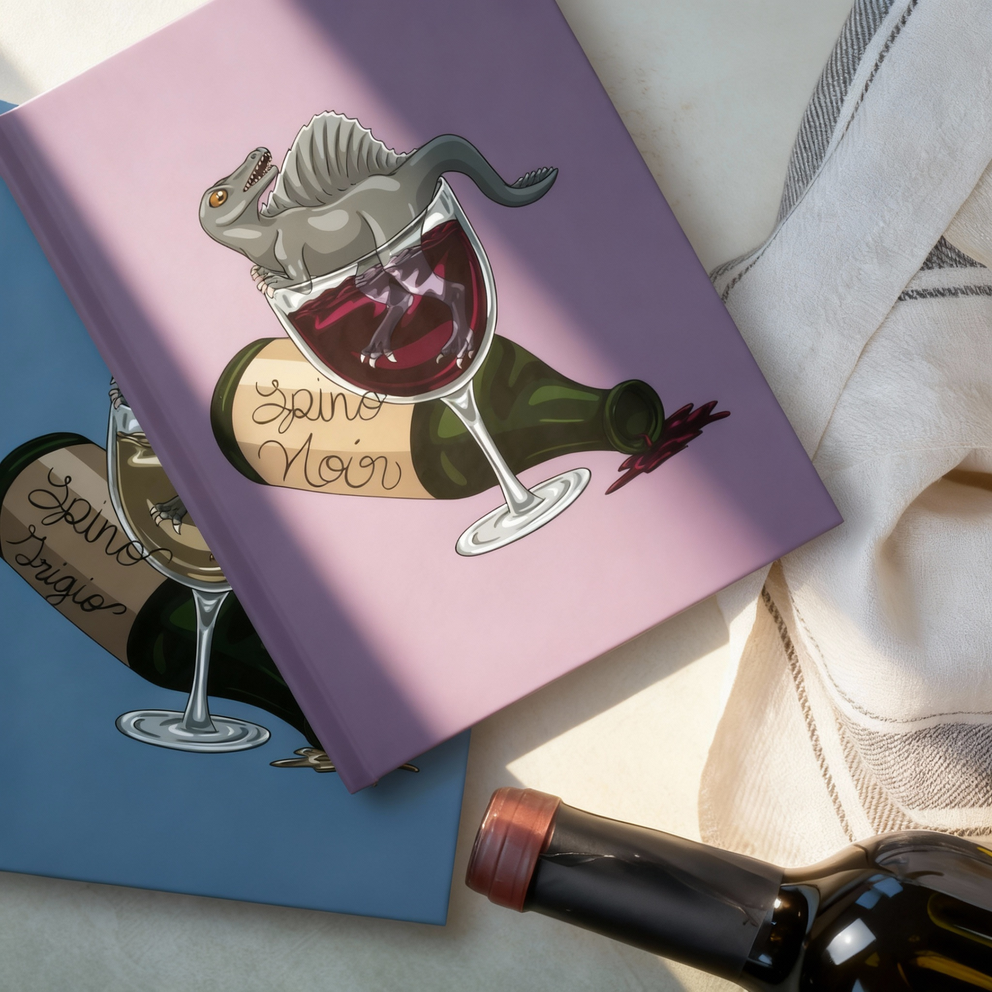 Spino Wino Blank 5×7 Hardcover Journal