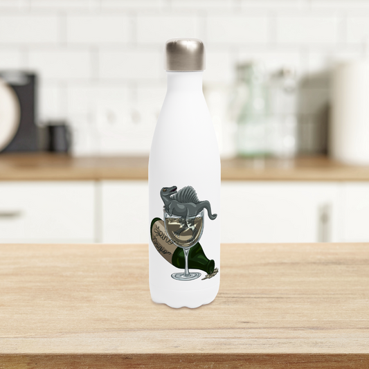 Spino Wino Water Bottle - 17oz Stainless Steel with Spinosaurus Design