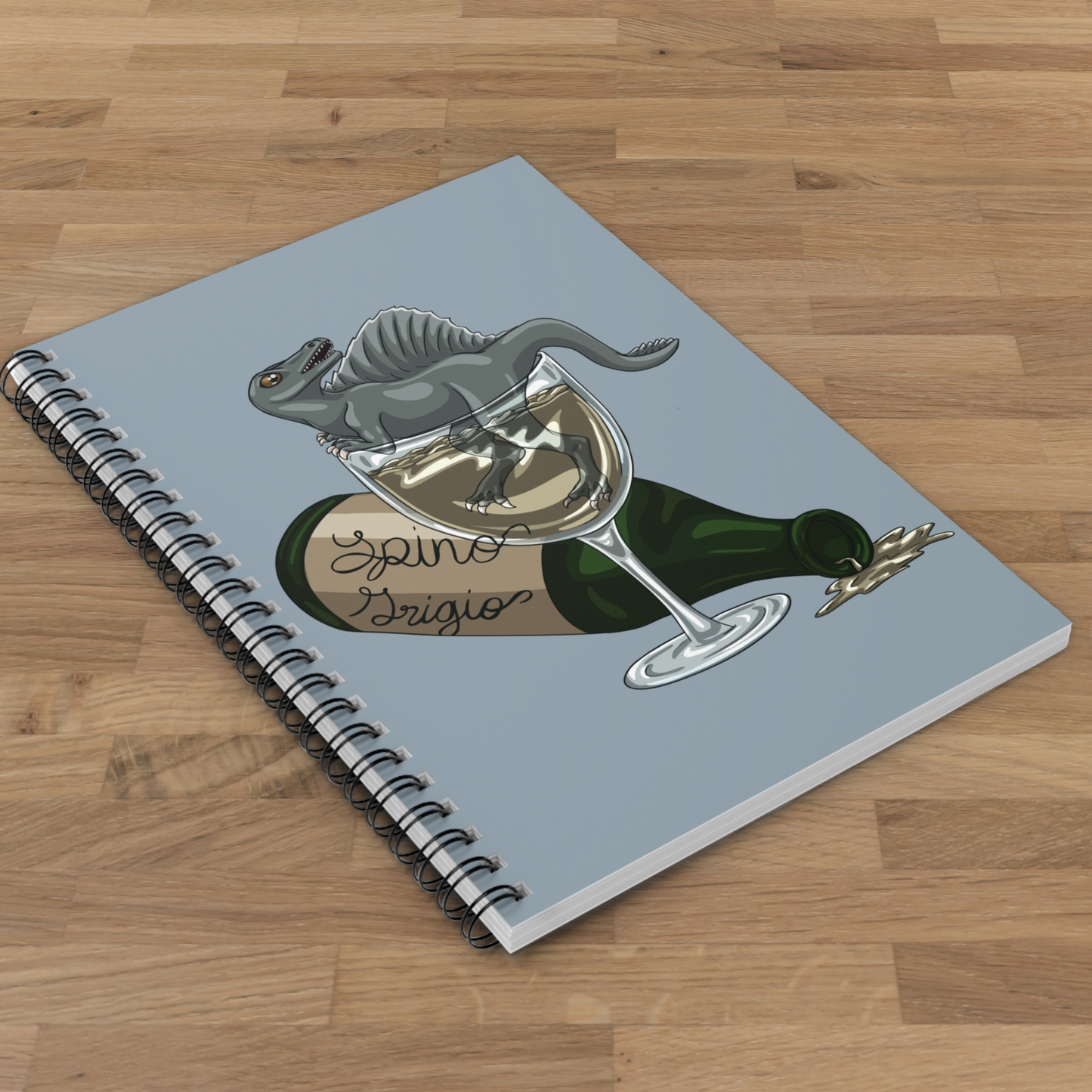 Spino Wino 6x8 Spiral Notebook