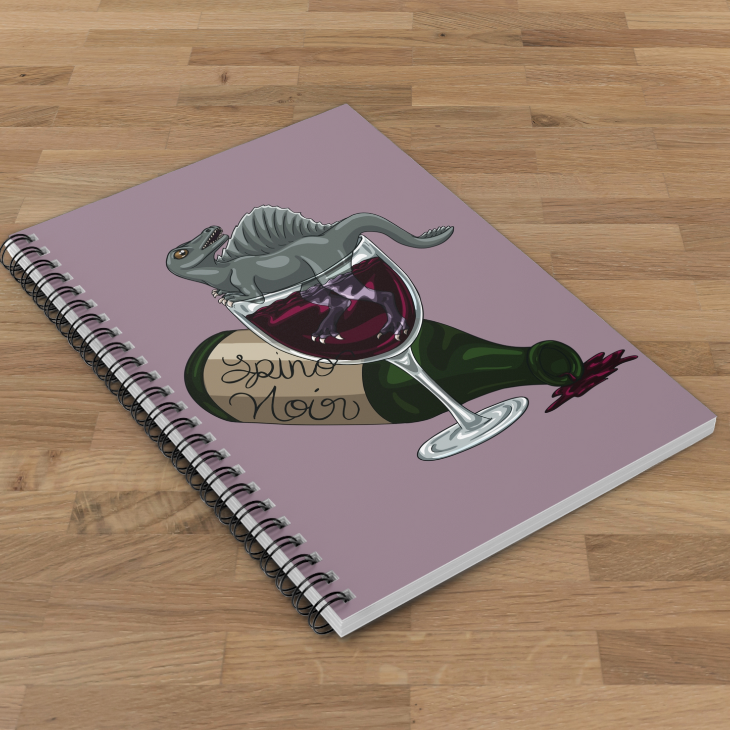 Spino Wino 6x8 Spiral Notebook