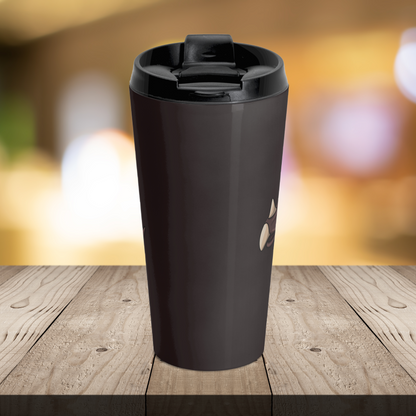 Tricera-Stop Talking 15oz Insulated Stainless Steel Travel Mug