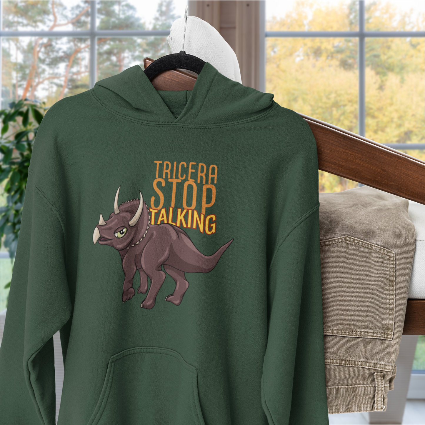 Tricera-Stop Talking Pullover Hoodie