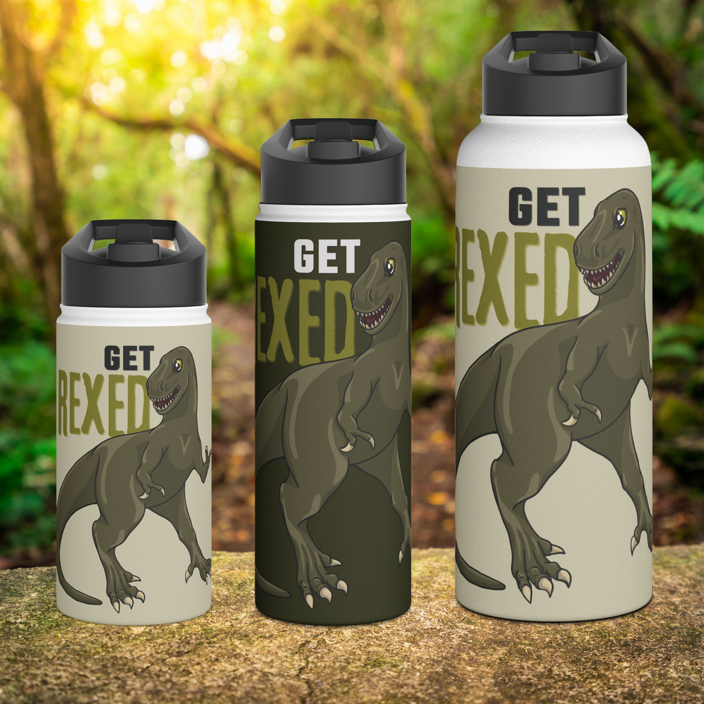 Get Rexed Stainless Steel Sip-Top Water Bottle