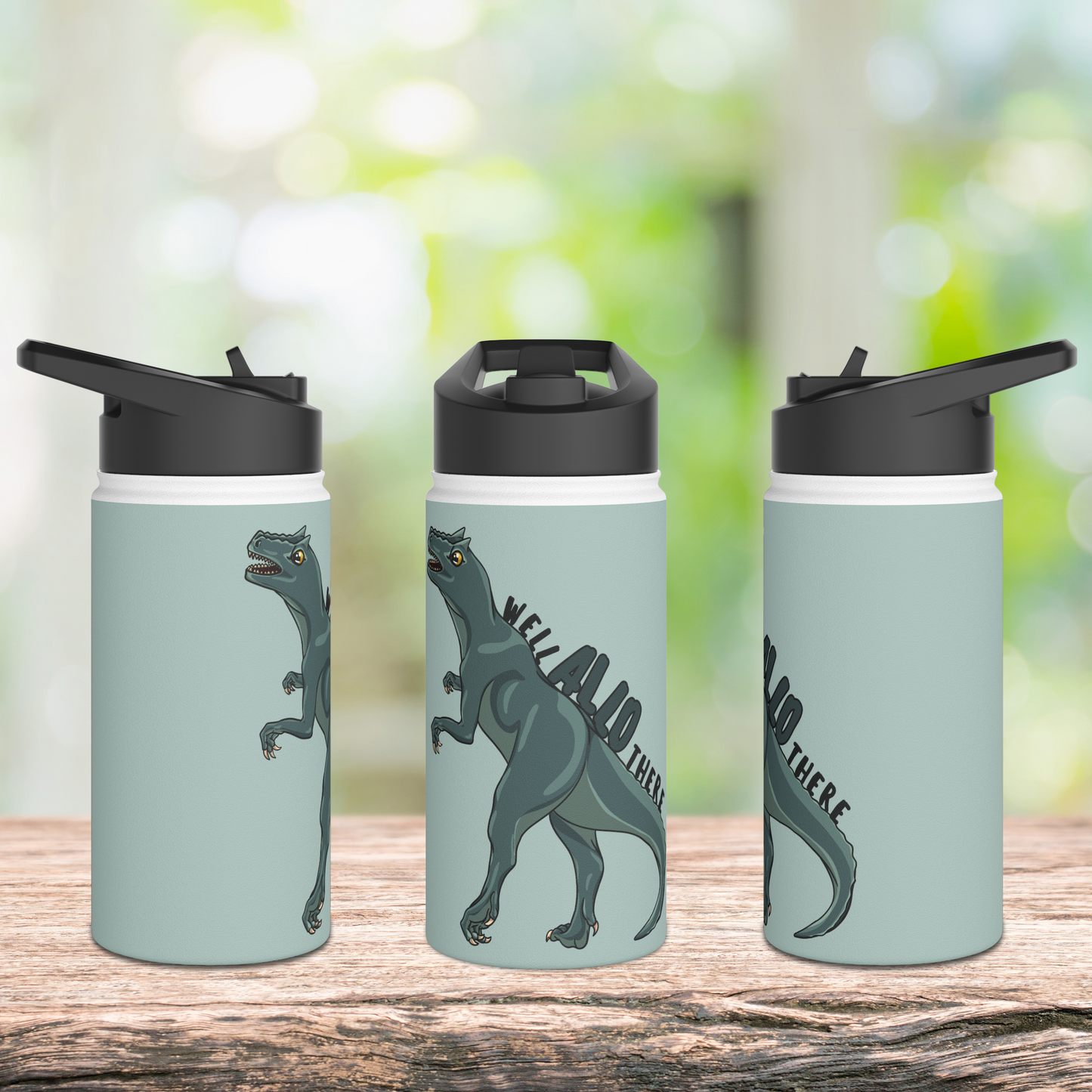 Well Allo There Stainless Steel Sip-Top Water Bottle