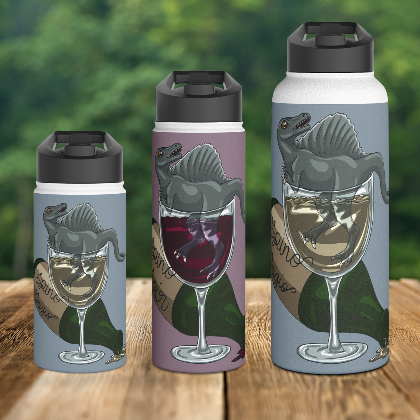 Spino Wino Stainless Steel Sip-Top Water Bottle