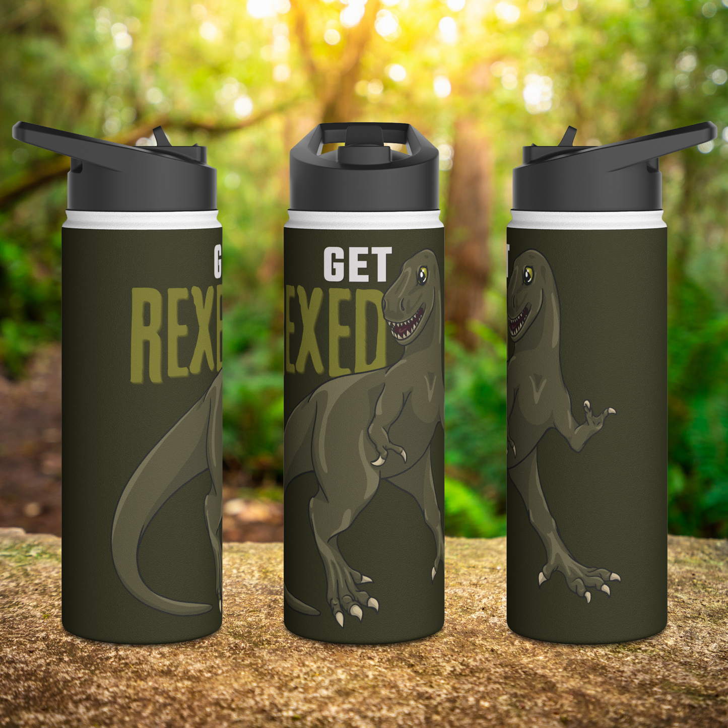 Get Rexed Stainless Steel Sip-Top Water Bottle