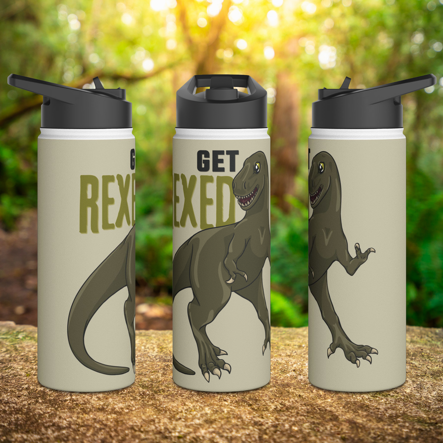 Get Rexed Stainless Steel Sip-Top Water Bottle