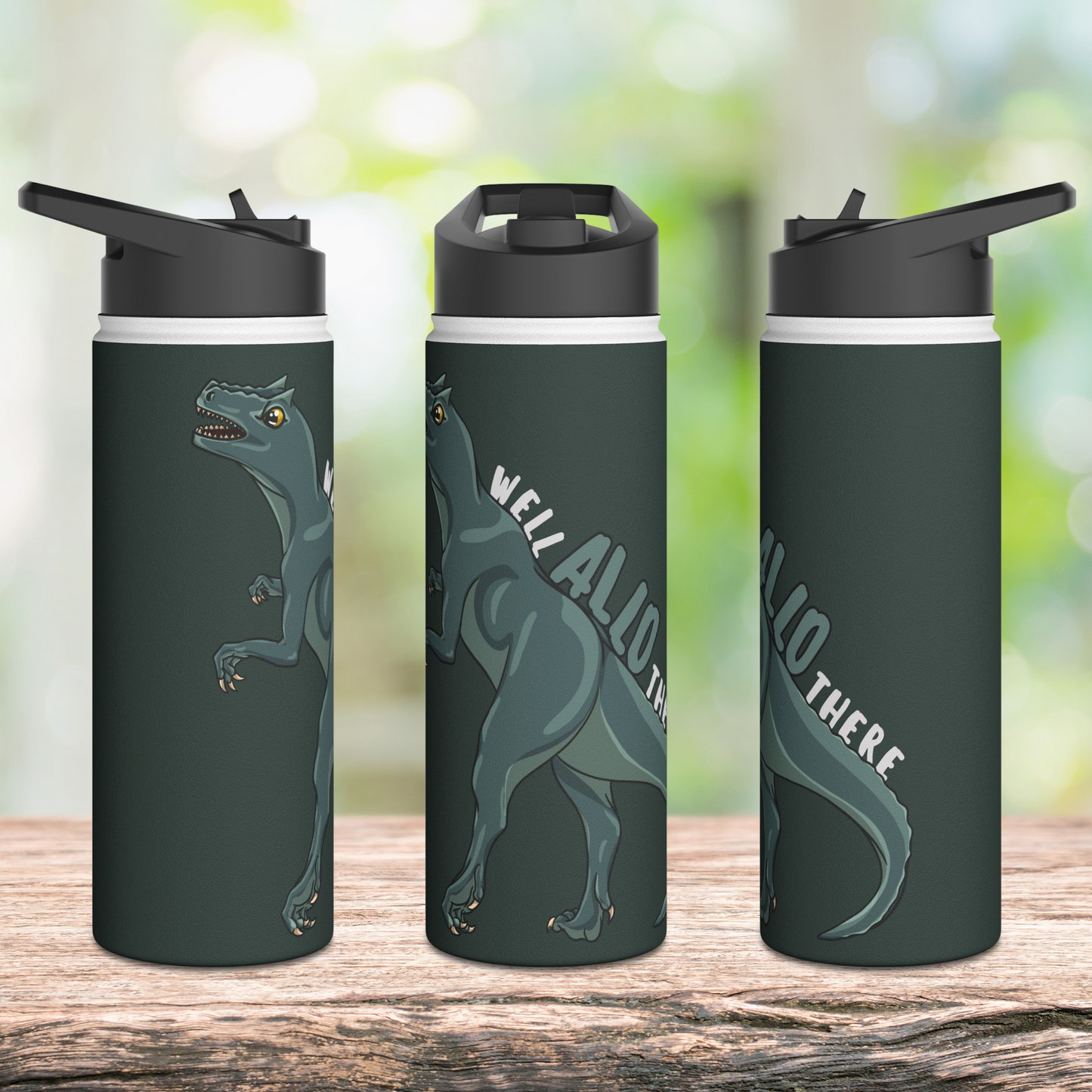 Well Allo There Stainless Steel Sip-Top Water Bottle