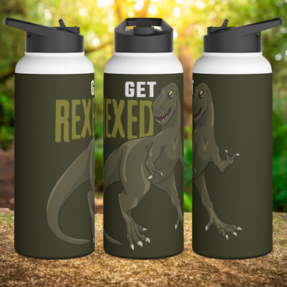 Get Rexed Stainless Steel Sip-Top Water Bottle
