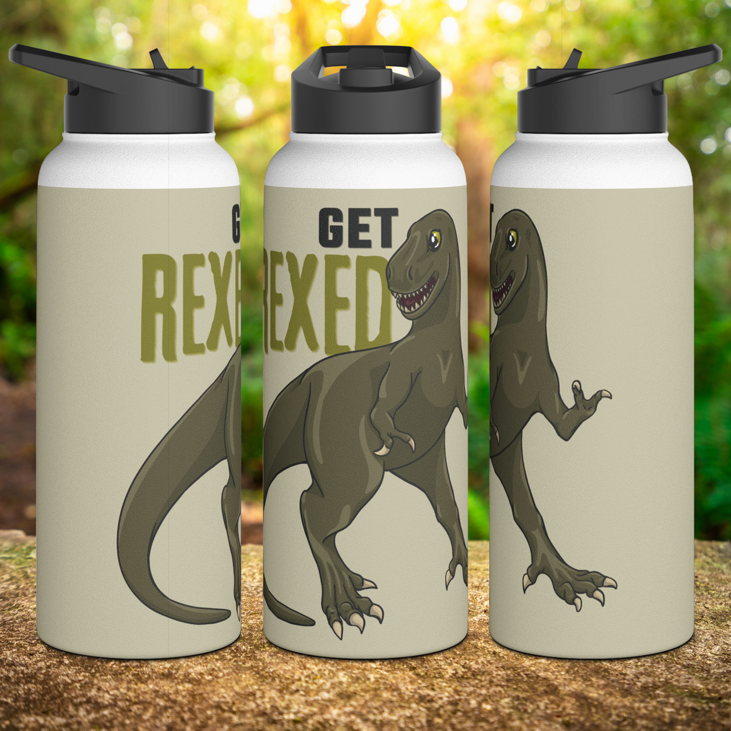 Get Rexed Stainless Steel Sip-Top Water Bottle