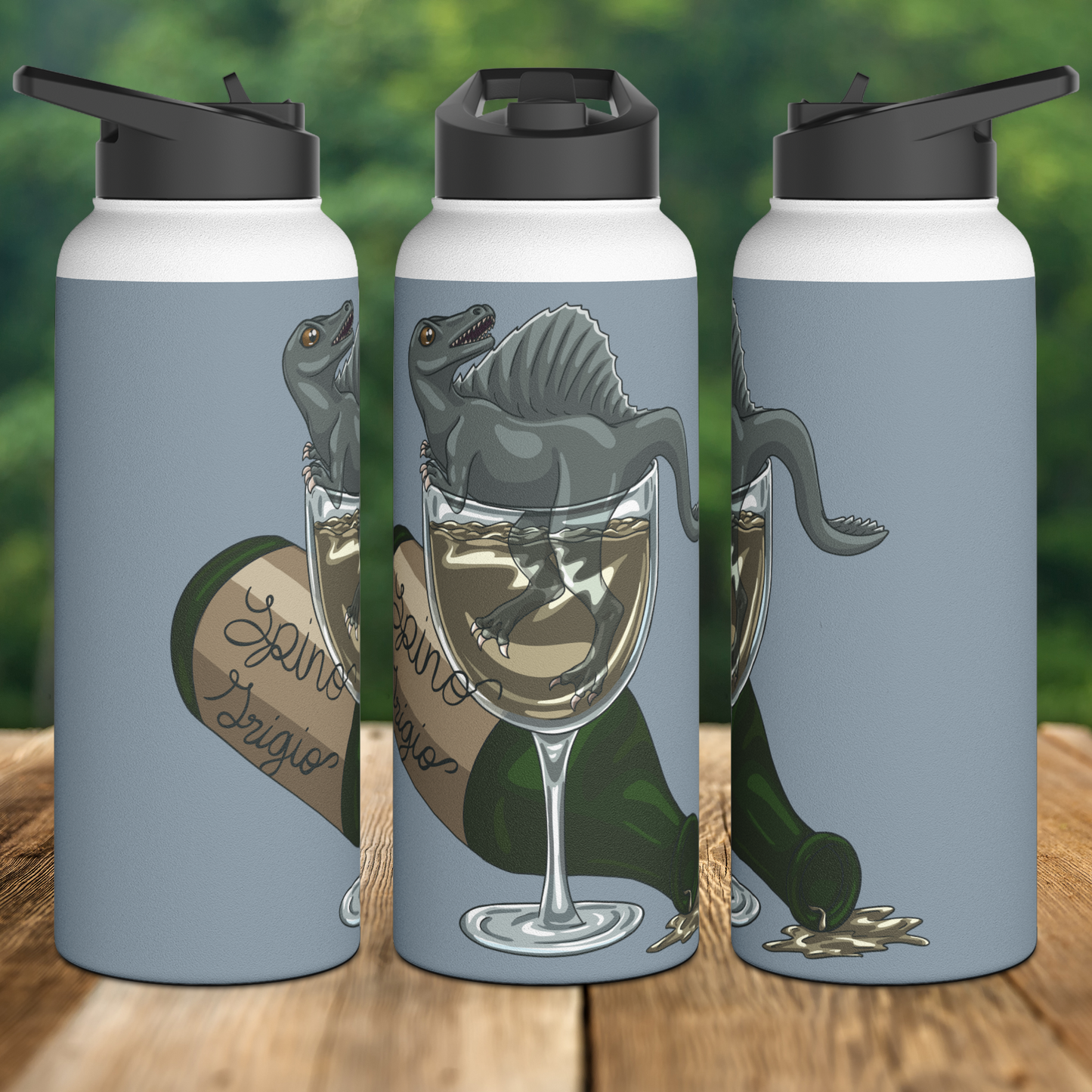Spino Wino Stainless Steel Sip-Top Water Bottle
