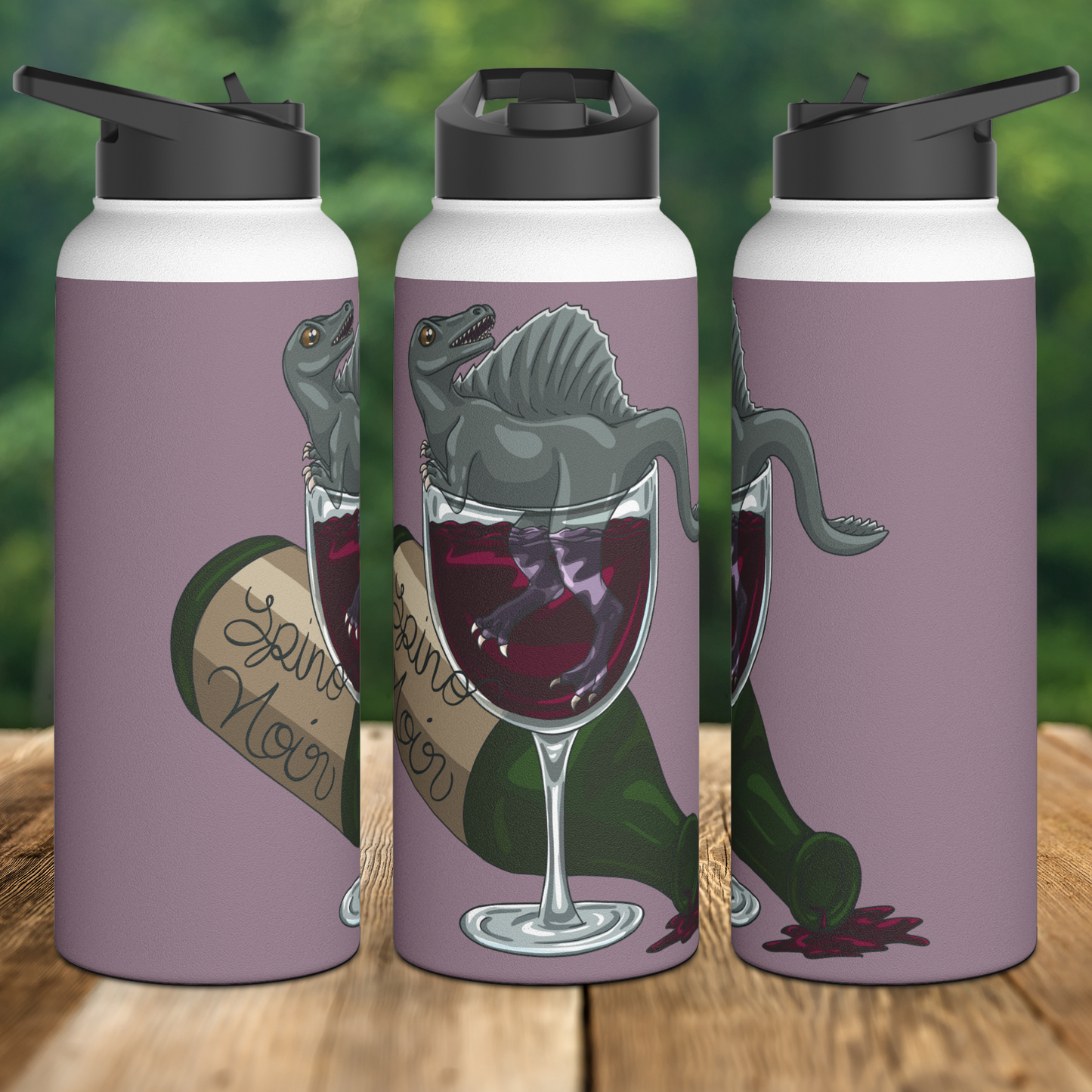 Spino Wino Stainless Steel Sip-Top Water Bottle
