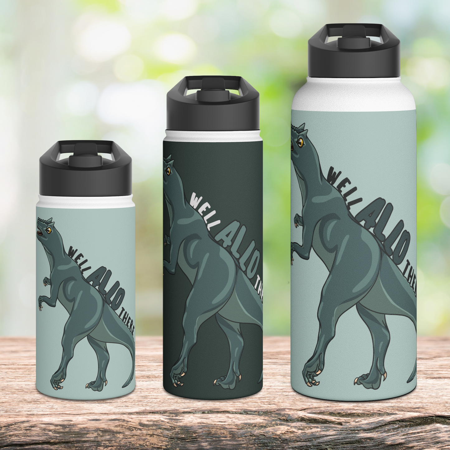 Well Allo There Stainless Steel Sip-Top Water Bottle