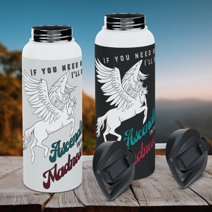 Ascending Into Madness Stainless Steel Sip-Top Water Bottle