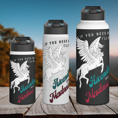 Ascending Into Madness Stainless Steel Sip-Top Water Bottle