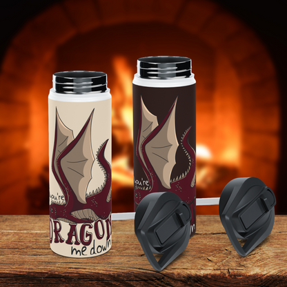 Dragon Me Down Stainless Steel Sip-Top Water Bottle