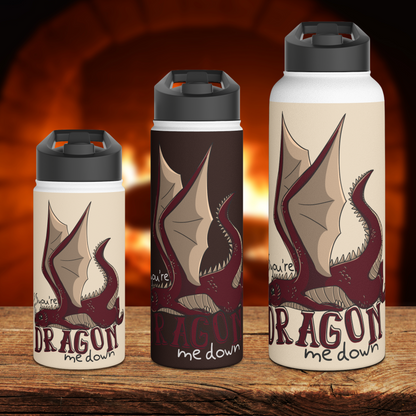 Dragon Me Down Stainless Steel Sip-Top Water Bottle